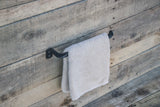 Hand Forged Thick Heavy Open Side Hand Towel Holder
