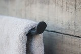 Hand Forged Thick Heavy Open Side Hand Towel Holder