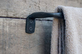 Hand Forged Thick Heavy Open Side Hand Towel Holder