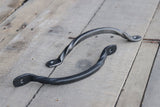 Hand forged rustic farmhouse steel split twist / drawer pulls / DIY projects