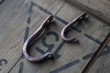 Solid Copper Hand Forged Wall Hooks