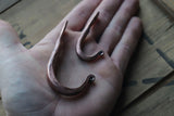 Solid Copper Hand Forged Wall Hooks