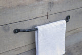 Hand Forged Towel / Cloth Rack Farmhouse Cabin Split Twist Style