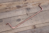Solid Copper Hand Forged Towel Bar / Cloth Rack Rustic Farmhouse Cabin Steampunk
