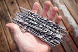 Hand forged steel ninja throwing spikes