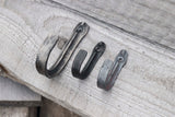 Hand Forged Fluted Hook for Farmhouse Cabin Rustic Cottage Gun Industrial