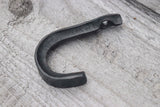 Hand Forged Fluted Hook for Farmhouse Cabin Rustic Cottage Gun Industrial