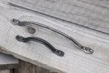 Hand Forged Fluted Drawer Cabinet Tray Board Pulls Handles