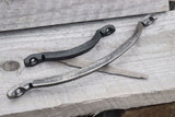 Hand Forged Fluted Drawer Cabinet Tray Board Pulls Handles