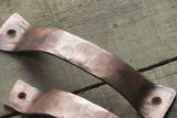Hand Forged Solid Copper Flat Curved Pull