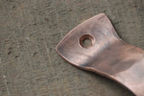 Hand Forged Solid Copper Flat Curved Pull
