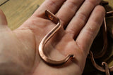 Solid Copper Hand Forged Undermount J Cup Hook