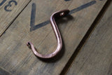 Solid Copper Hand Forged Undermount J Cup Hook