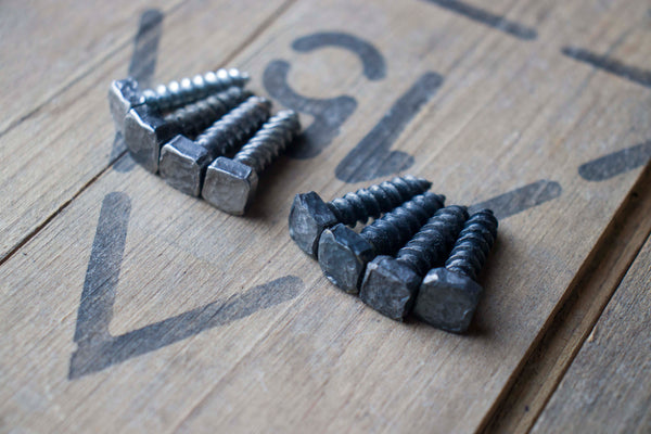 Hand Forged Rustic 1" x 1/4" Screws Fasteners