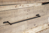 Hand Forged towel bar hammered rustic cabin farmhouse modern swaged bend style