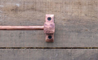 Solid Copper Hand Forged Towel Bar