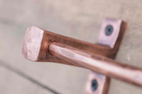 Solid Copper Hand Forged Towel Bar