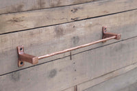 Solid Copper Hand Forged Towel Bar