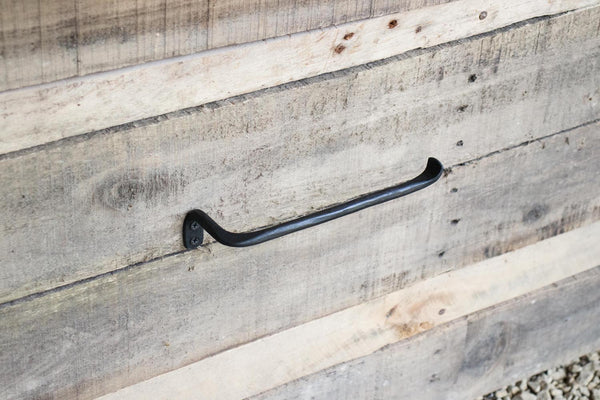 Hand Forged towel bar hammered rustic cabin farmhouse modern