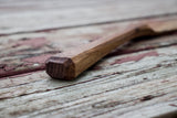 Handmade Walnut Angled Scooper Stirrer Walnut with Scandinavian Kolrosing