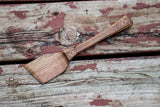 Handmade Walnut Angled Scooper Stirrer Walnut with Scandinavian Kolrosing