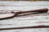 Handmade Walnut Angled Scooper Stirrer Walnut with Scandinavian Kolrosing