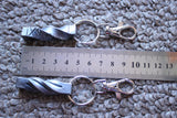 Hand forged steel key chain Groomsmen gifts Birthday Anniversary Wedding