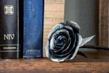 Hand forged Steel rose 6th / 11th Year Iron anniversary