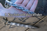 Hand forged steel key chain Groomsmen gifts Birthday Anniversary Wedding