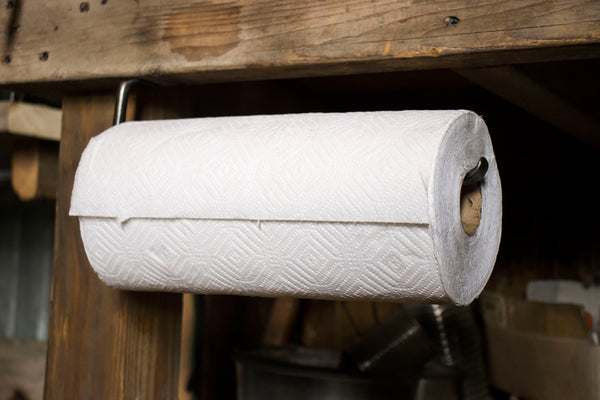 Hand Forged Under Cabinet / On Wall Rustic Farmhouse Style Paper Towel –  Gomer's Workshop