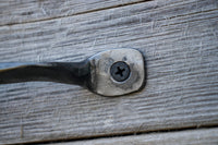 Under Cabinet / On Wall Hand Forged Utensil, Pan holder with S hooks